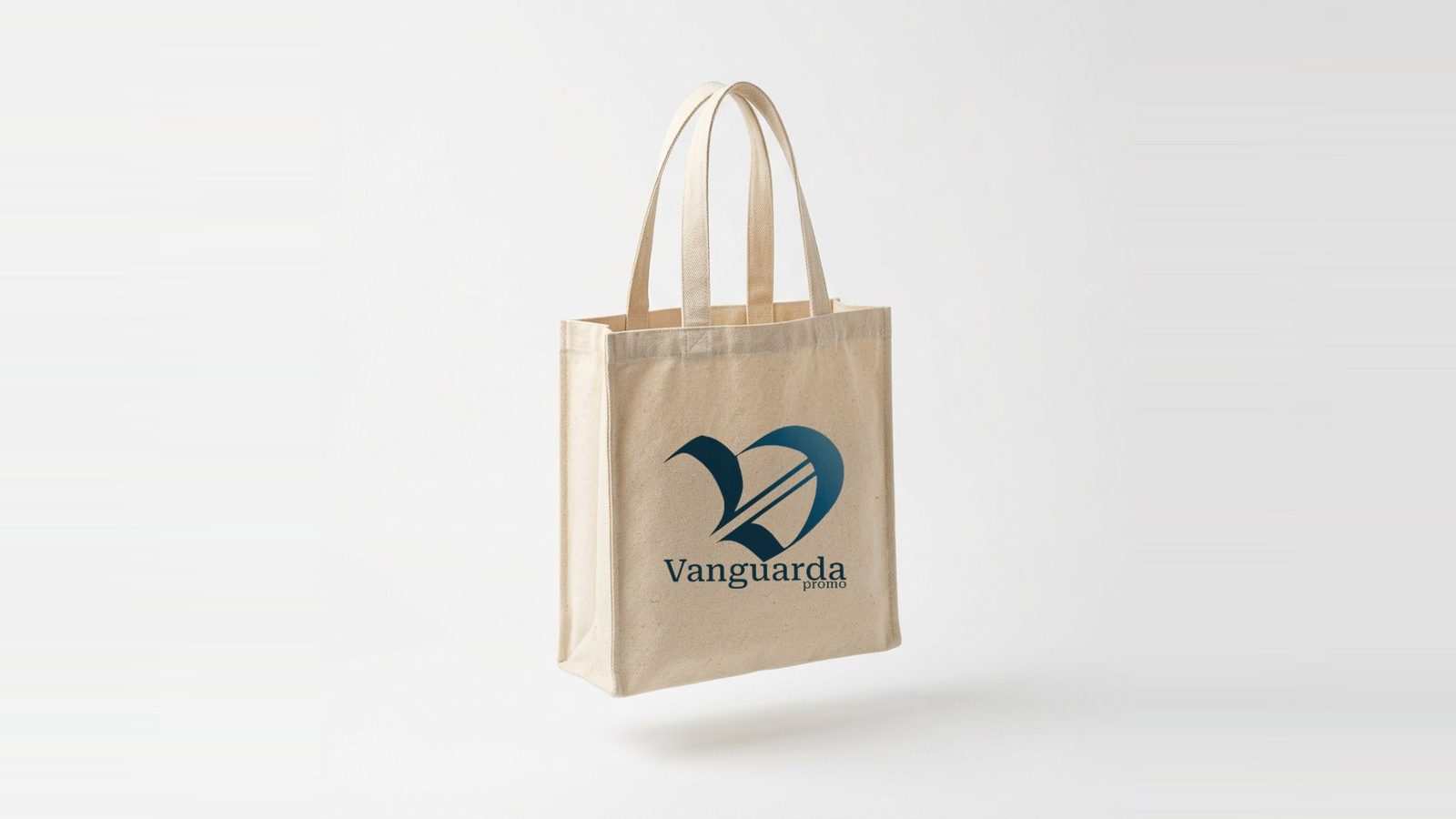 Ecobag de algodão personalizada com o logo da Vanguarda Promo